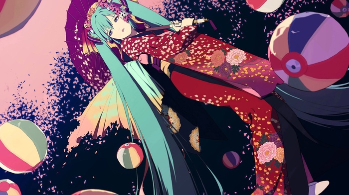 Vocaloid, Hatsune Miku, traditional clothing