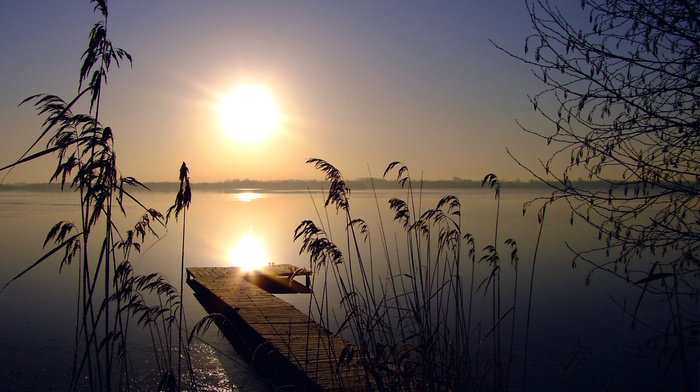 stunner, lake, dawn