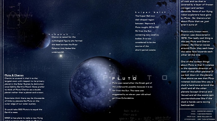 planet, moon, infographics, Pluto