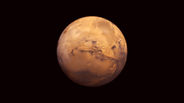 Mars, space, planet, black background