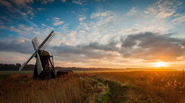 sunset, landscape