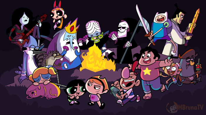 Cartoon Network, Powerpuff Girls, The Grim Adventures of Billy  Mandy, Regular Show, Adventure Time, Steven Universe, Samurai Jack