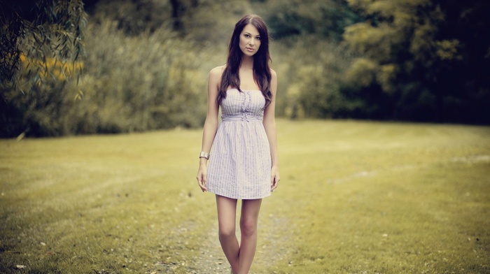brunette, long hair, legs, standing, girl, girl outdoors