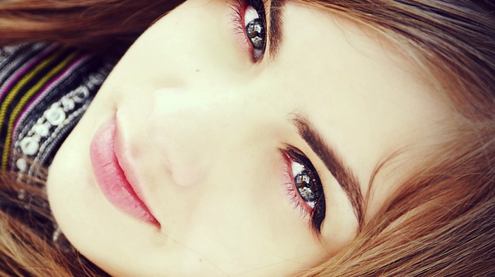 face, brunette, girl