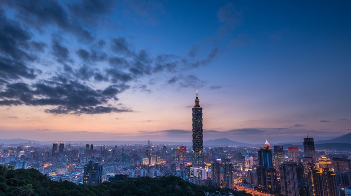 building, cityscape, Taipei 101