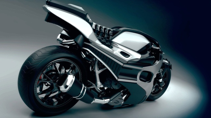 motorcycle, 3D, beauty, wheels