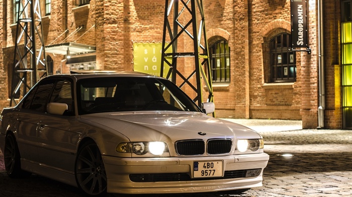 cars, bmw, building, white