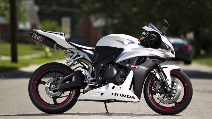 motorcycle, white, Honda, motorcycles, shadow