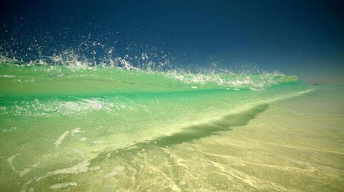 wave, summer, sea