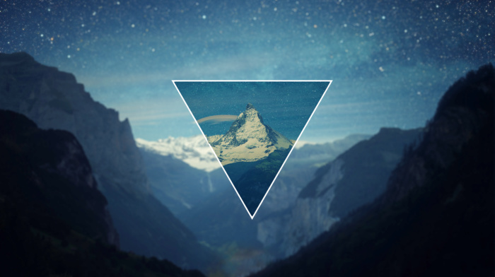 triangle, polyscape, landscape