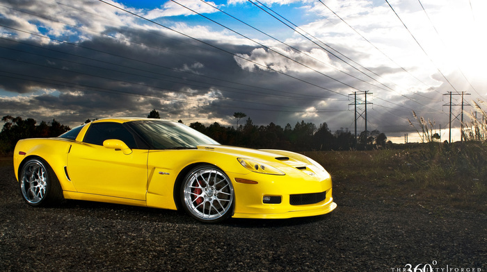 field, yellow, cars