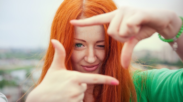 girl, redhead