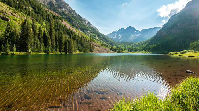nature, trees, mountain