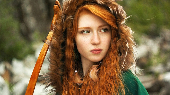 girl, redhead, katya severnaya