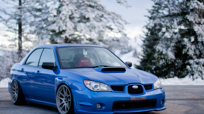 cars, winter, Subaru