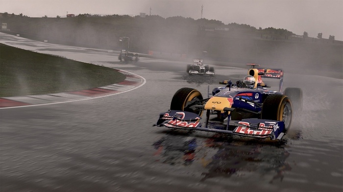 track, rain, Formula 1, sports, beauty, racing
