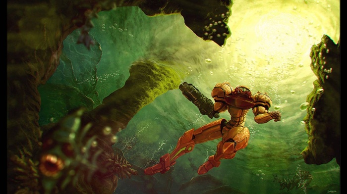 Samus Aran, metroid