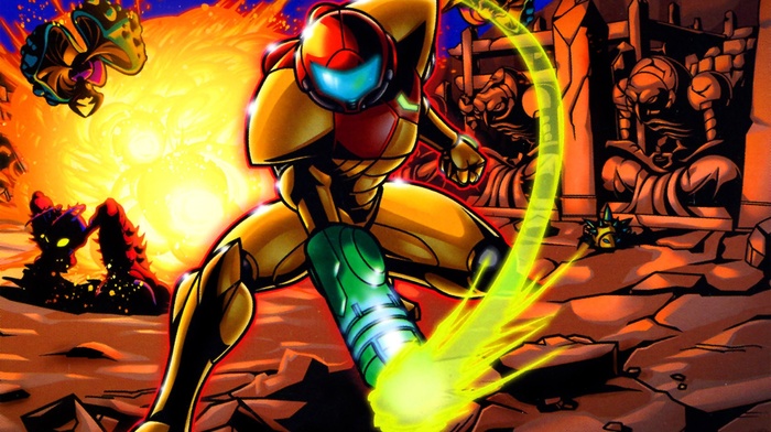 Samus Aran, metroid