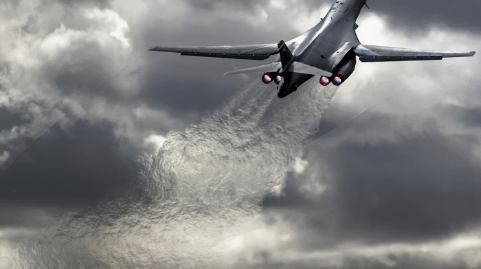sky, fire, aircraft, airplane, speed