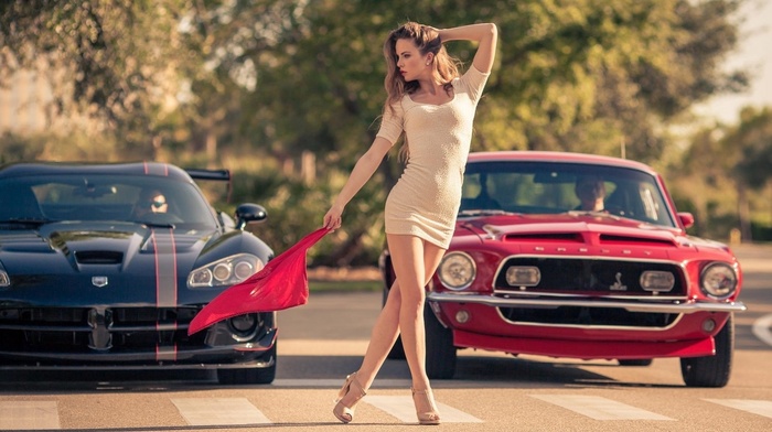 cars, girl
