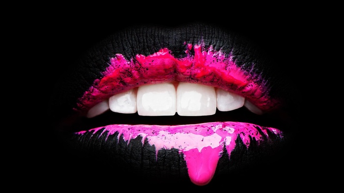 pink, lips