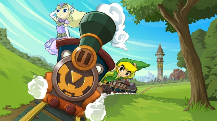 Spirit Tracks, link, train, The Legend of Zelda