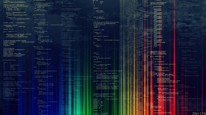 code, lights, colorful, rainbows