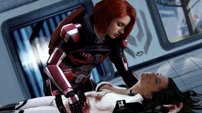 video games, Miranda Lawson, Commander Shepard, Mass Effect