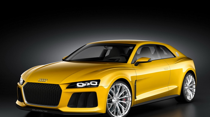 Audi, cars, yellow