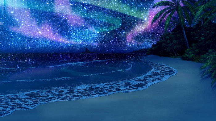 stars, sea, beach