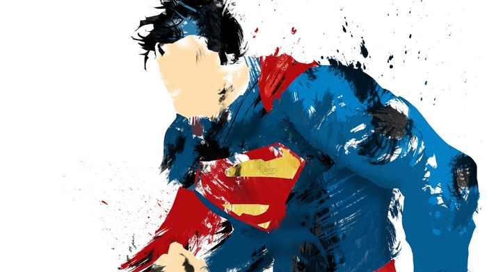 minimalism, heroes, Superman