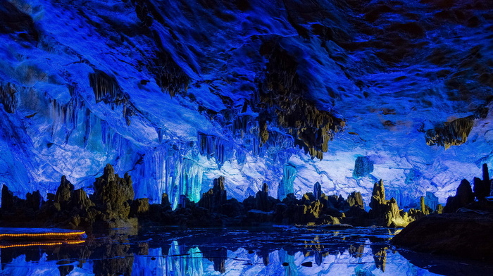 cave, stunner, beauty, reflection, China
