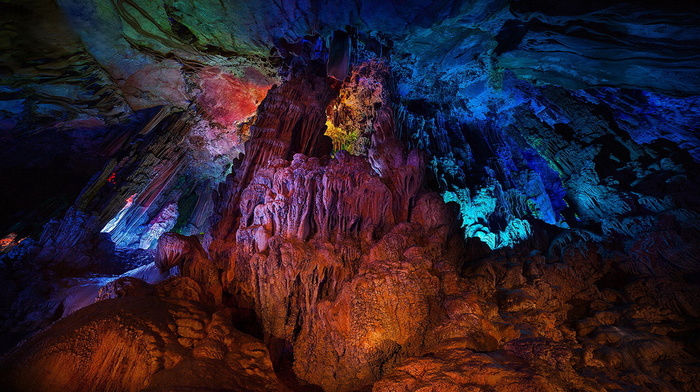 reflection, cave, China, stunner, beauty