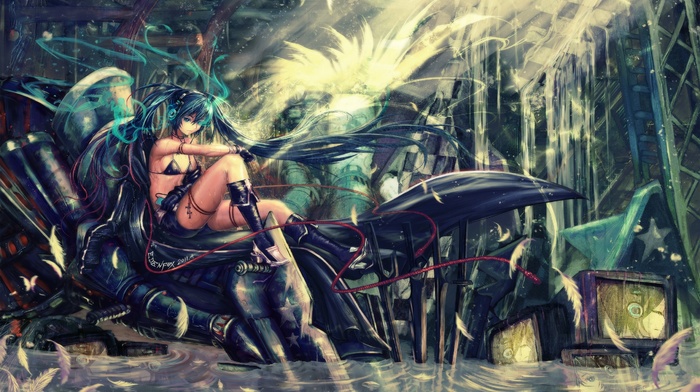 Strength Black Rock Shooter, anime, anime girls, Black Rock Shooter