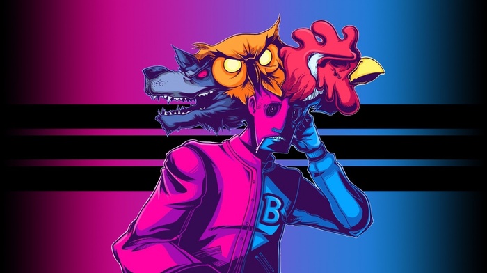 roosters, wolf, hotline miami