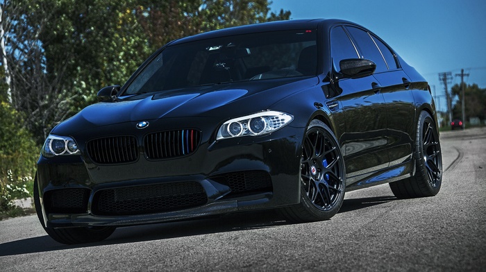 cars, tuning, road, bmw, black, BMW