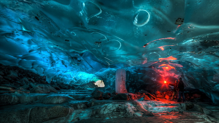 lights, beauty, cave, stunner, ice