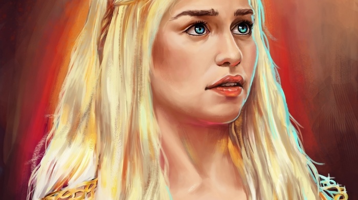 Game of Thrones, fan art, Daenerys Targaryen, digital art