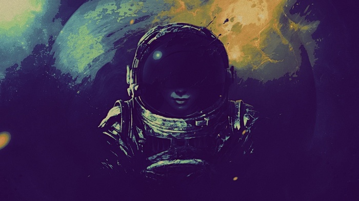 artwork, astronaut