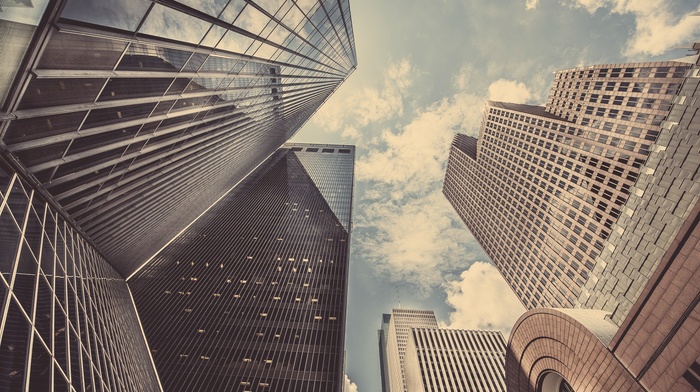 skyscraper, city, sky
