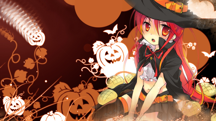 Halloween, Shakugan no Shana, anime girls, Shana