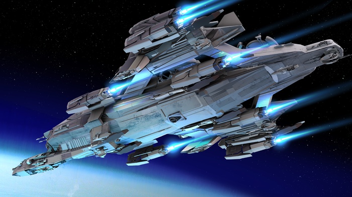 Idris Frigate, spaceship, space