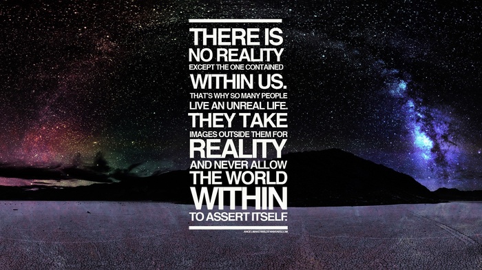 typography, alternate reality, landscape, space, quote