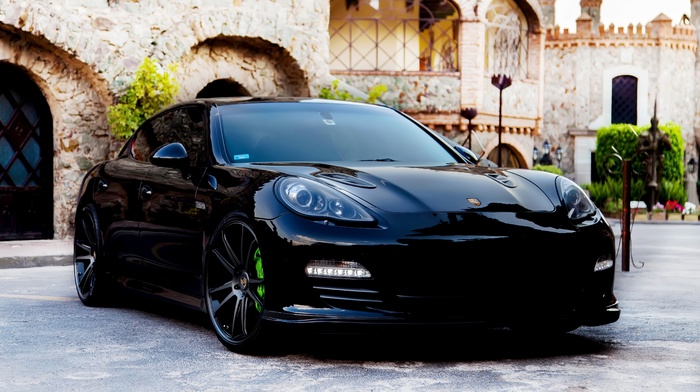 cars, black, Porsche, supercar, tuning