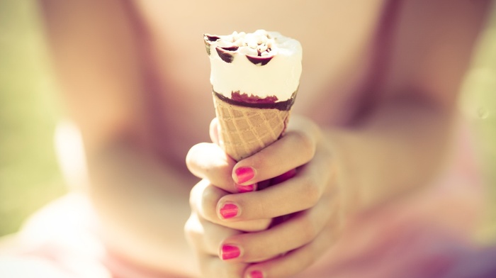 ice cream, girl