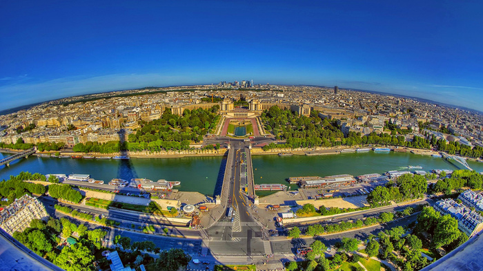 Paris, France, horizon, shadow, cities