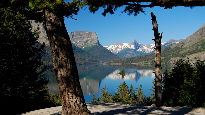 mountain, beauty, lake, stunner, Canada, sky, tree