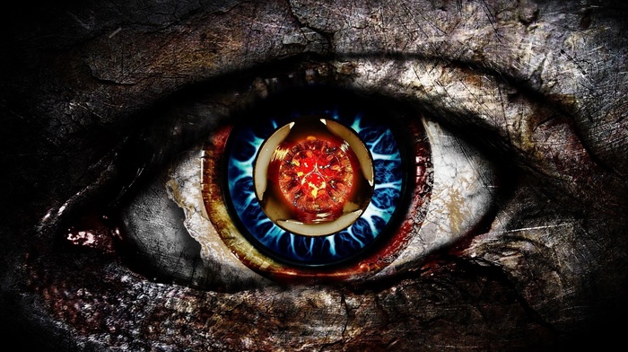 fantasy art, digital art, eyes, artwork