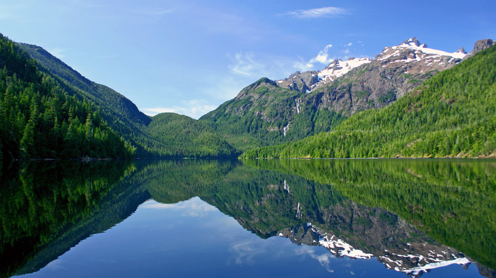mountain, forest, lake, photo, nature, reflection