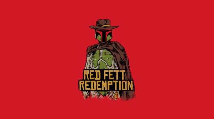 artwork, humor, Red Dead Redemption, he Bad and the Ugly, The Good, video games, Star Wars, Boba Fett